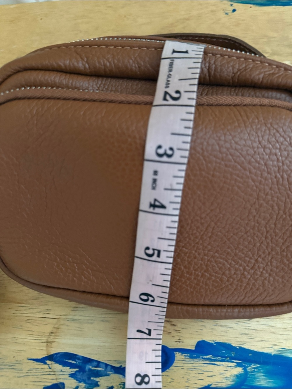 Isadora Brown Genuine Leather Crossbody Bag‎ - Picture 7 of 9